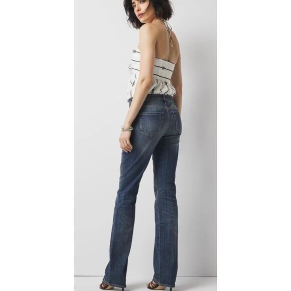 White House Black Market Plus Mid-Rise Everyday Soft Bootcut Jeans Blue Size 14 - Picture 4 of 14